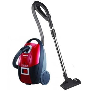 Panasonic 2300 watt vacuum cleaner, bag. Canister type. Made in Malaysia (red)