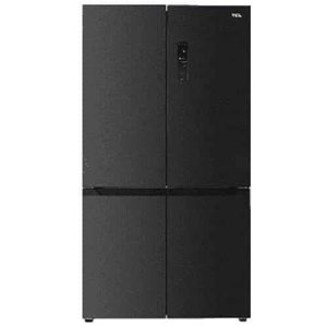 ثلاجة TCL C780CDBNثلاجة بابين متقابلين (Cross Door) بلون أسود إينوكس، سعة 600 لتر.