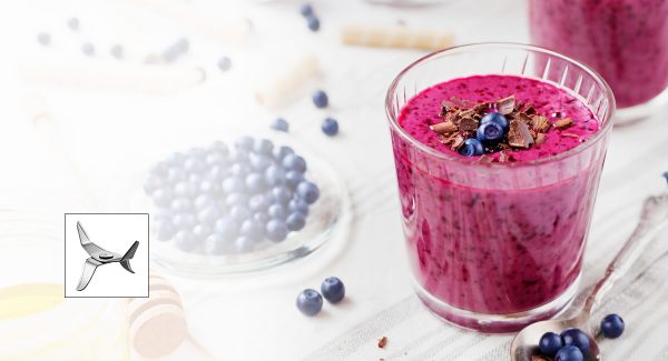 Uniquely shaped bladesfor a smooth, rich flavor